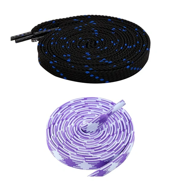 Flat Shoelace | 2 Pair (1 Pair Per Single Color) Unisex Shoelaces for Sport, Running Casual Shoes