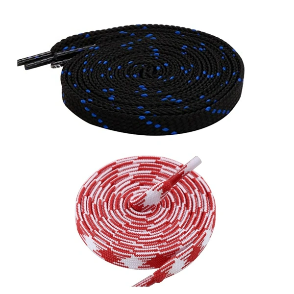 Flat Shoelace | 2 Pair (1 Pair Per Single Color) Unisex Shoelaces for Sport, Running Casual Shoes