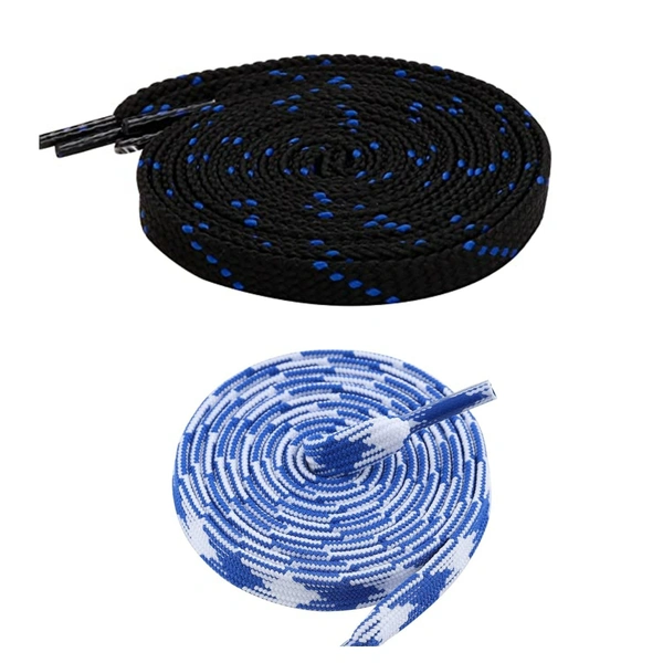 Flat Shoelace | 2 Pair (1 Pair Per Single Color) Unisex Shoelaces for Sport, Running Casual Shoes