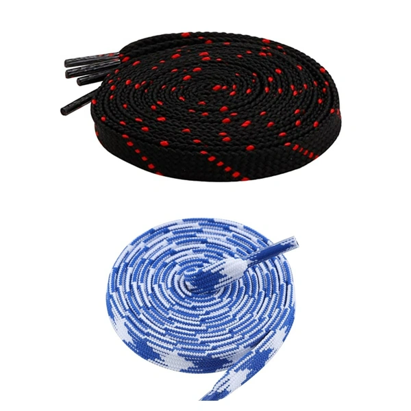 Flat Shoelace | 2 Pair (1 Pair Per Single Color) Unisex Shoelaces for Sport, Running Casual Shoes