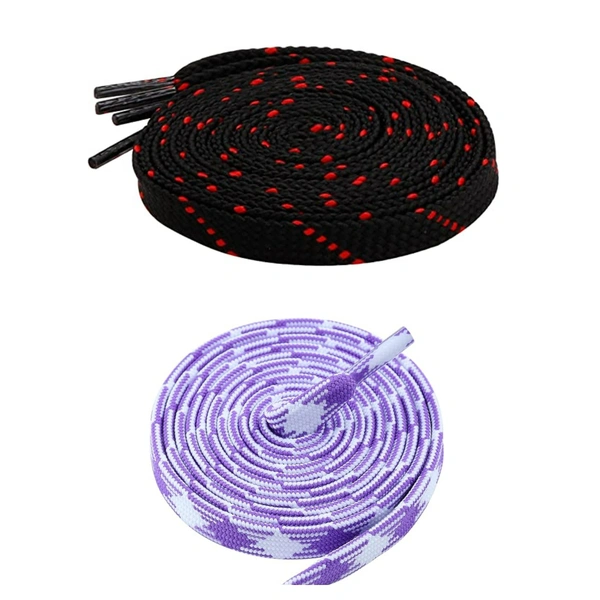 Flat Shoelace | 2 Pair (1 Pair Per Single Color) Unisex Shoelaces for Sport, Running Casual Shoes