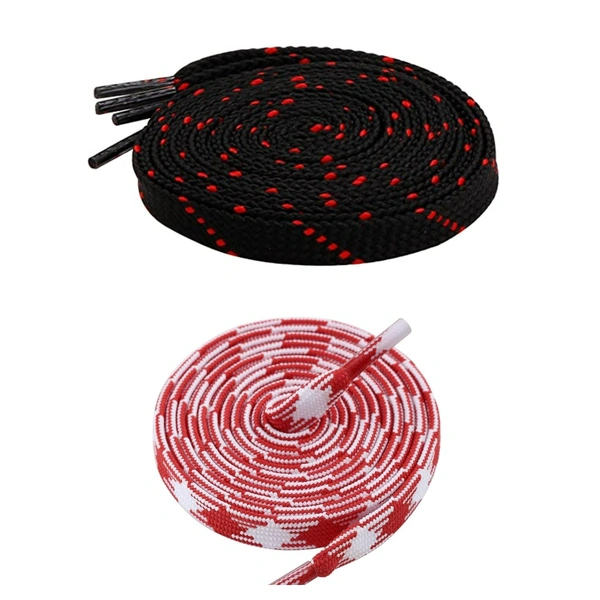 Flat Shoelace | 2 Pair (1 Pair Per Single Color) Unisex Shoelaces for Sport, Running Casual Shoes