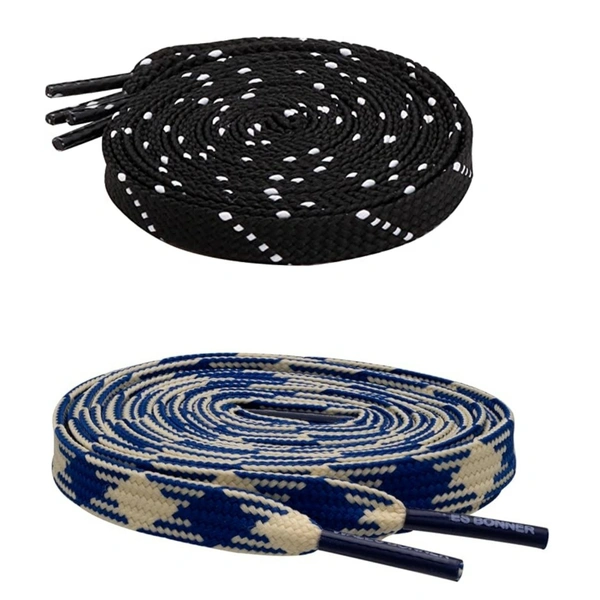 Flat Shoelace | 2 Pair (1 Pair Per Single Color) Unisex Shoelaces for Sport, Running Casual Shoes