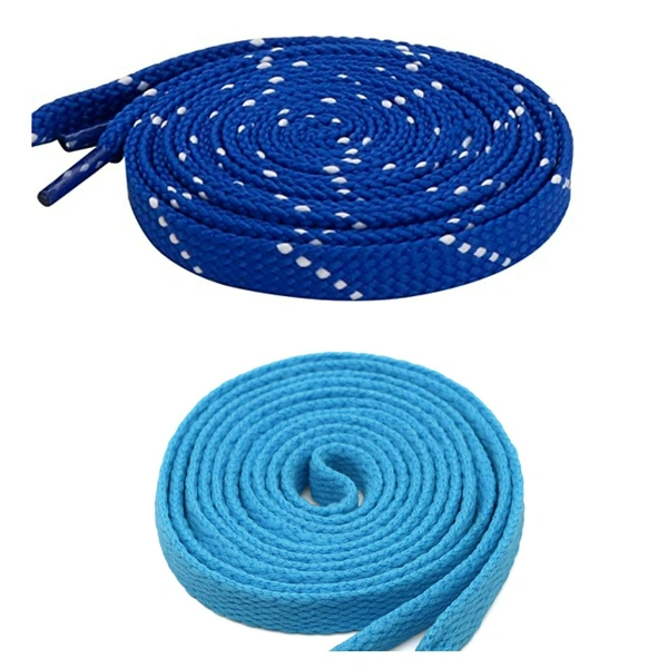 GRAH SANGRAH® 1 Pair FLAT | 1 Pair Round | Unisex Shoe Lace for Running, Sport or Gym Shoelace (2 Pair | 120 CM)