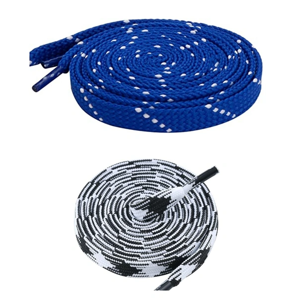 Flat Shoelace | 2 Pair (1 Pair Per Single Color) Unisex Shoelaces for Sport, Running Casual Shoes