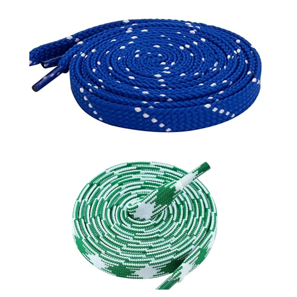 Flat Shoelace | 2 Pair (1 Pair Per Single Color) Unisex Shoelaces for Sport, Running Casual Shoes