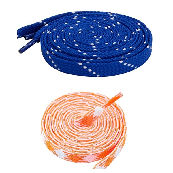 Flat Shoelace | 2 Pair (1 Pair Per Single Color) Unisex Shoelaces for Sport, Running Casual Shoes