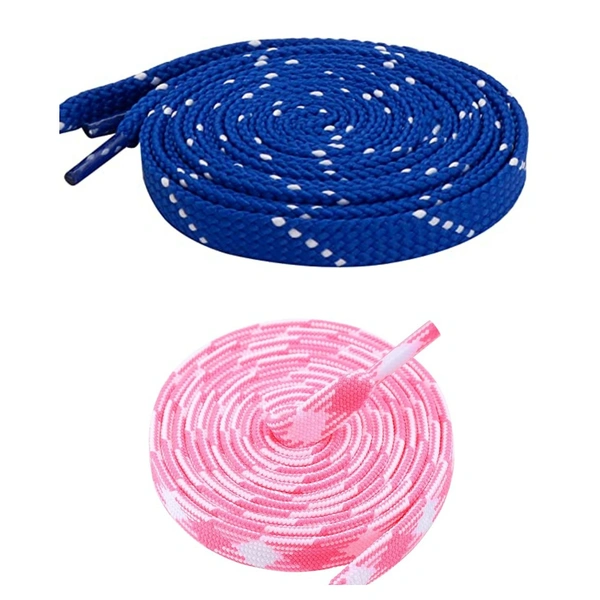 Flat Shoelace | 2 Pair (1 Pair Per Single Color) Unisex Shoelaces for Sport, Running Casual Shoes