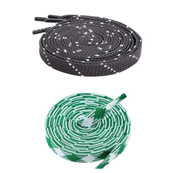 Flat Shoelace | 2 Pair (1 Pair Per Single Color) Unisex Shoelaces for Sport, Running Casual Shoes