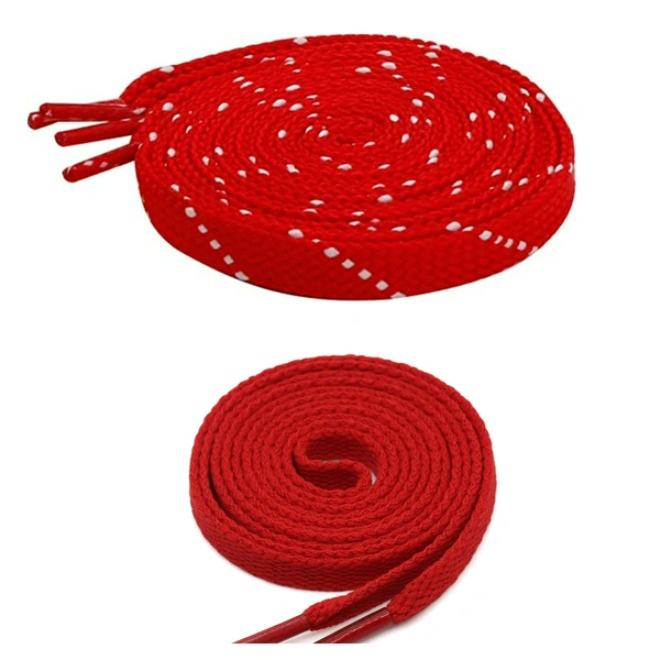 GRAH SANGRAH® 1 Pair FLAT | 1 Pair Round | Unisex Shoe Lace for Running, Sport or Gym Shoelace (2 Pair | 120 CM)