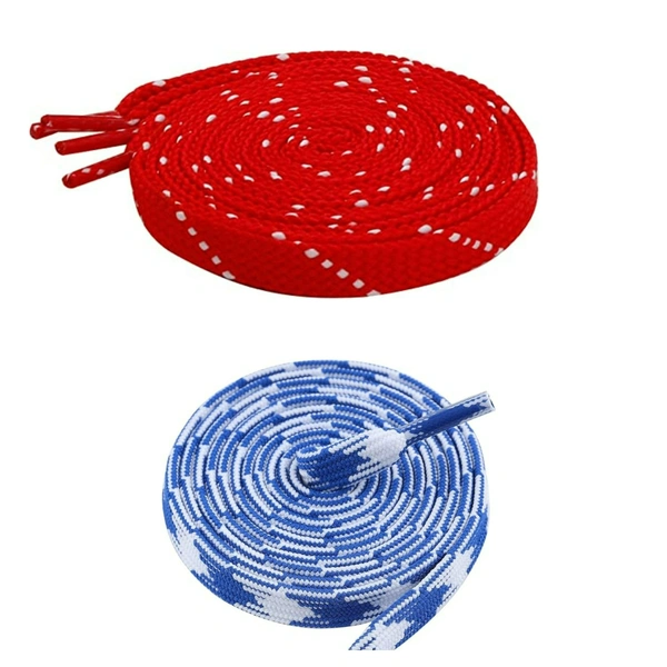 Flat Shoelace | 2 Pair (1 Pair Per Single Color) Unisex Shoelaces for Sport, Running Casual Shoes