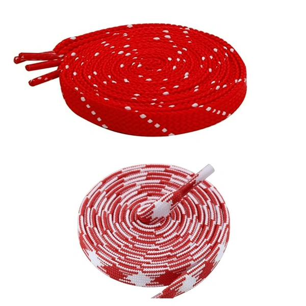 Flat Shoelace | 2 Pair (1 Pair Per Single Color) Unisex Shoelaces for Sport, Running Casual Shoes