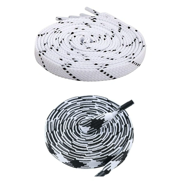 Flat Shoelace | 2 Pair (1 Pair Per Single Color) Unisex Shoelaces for Sport, Running Casual Shoes