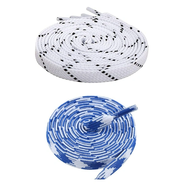 Flat Shoelace | 2 Pair (1 Pair Per Single Color) Unisex Shoelaces for Sport, Running Casual Shoes