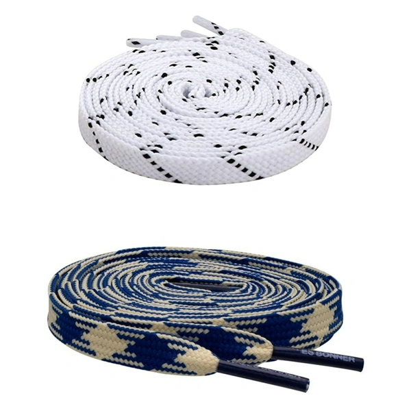 Flat Shoelace | 2 Pair (1 Pair Per Single Color) Unisex Shoelaces for Sport, Running Casual Shoes