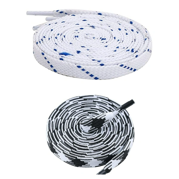 Flat Shoelace | 2 Pair (1 Pair Per Single Color) Unisex Shoelaces for Sport, Running Casual Shoes