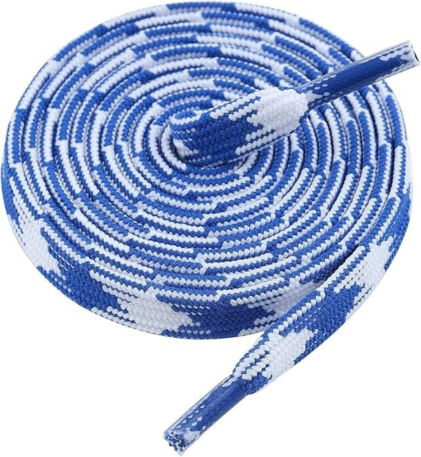 GRAH SANGRAH® 2 Pairs Fashionable Double Layer Flat Colored Shoe laces for Sneakers