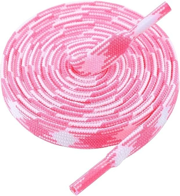 GRAH SANGRAH® 2 Pairs Fashionable Double Layer Flat Colored Shoe laces for Sneakers