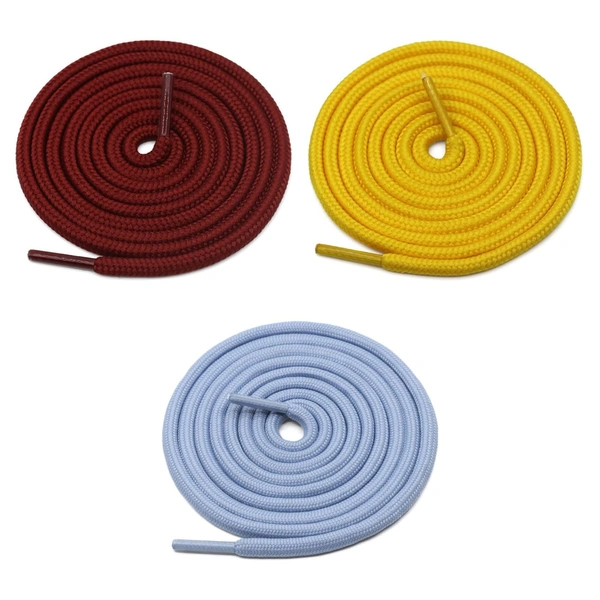 GRAH SANGRAH® 3 Pair (1 Pair Per Single Color) Unisex Shoes Laces For Sport, Running Casual Gym Shoelaces