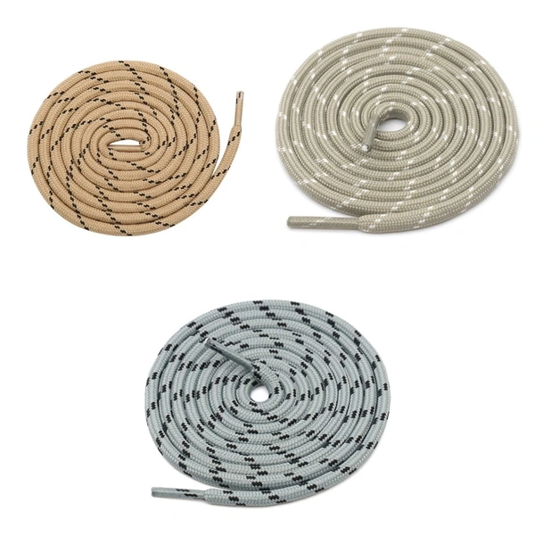 GRAH SANGRAH® (3 Pair) (1 Pair Per Single Color) Shoes Laces Athletic Shoelaces For Sport/Running Shoes Shoe Strings
