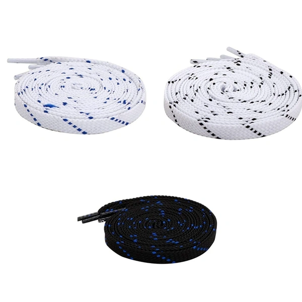 GRAH SANGRAH® 3 Pair (1 Pair Per Single Color) Flat Unisex Shoelaces For Casual, Running Sports Shoes Double Color Twill