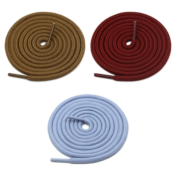 GRAH SANGRAH® 3 Pair (1 Pair Per Single Color) Unisex Shoes Laces For Sport, Running Casual Gym Shoelaces