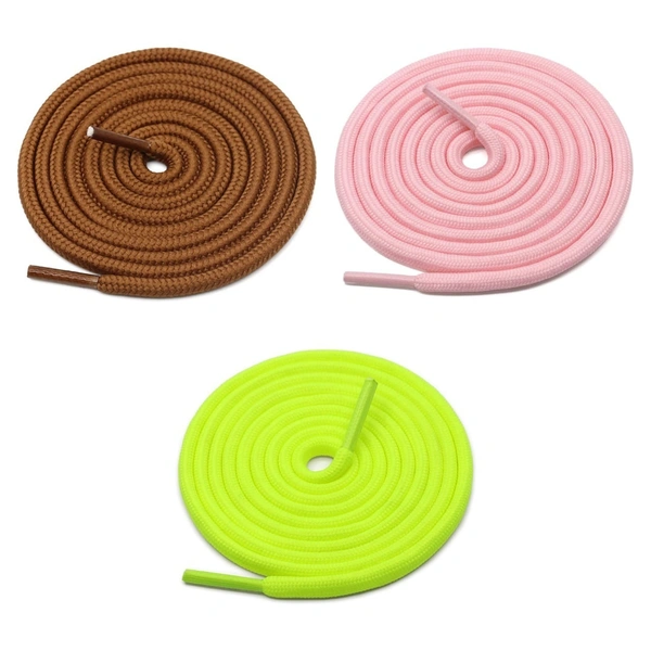 GRAH SANGRAH® 3 Pair (1 Pair Per Single Color) Unisex Shoes Laces For Sport, Running Casual Gym Shoelaces
