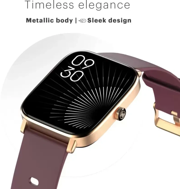 Noise Colorfit Icon 2 1.8'' Display with Bluetooth Calling, AI Voice Assistant Smartwatch  (Deep Wine Strap, Regular)