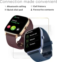 Noise Colorfit Icon 2 1.8'' Display with Bluetooth Calling, AI Voice Assistant Smartwatch  (Deep Wine Strap, Regular)