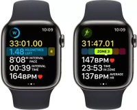 Apple Watch Series 8 GPS + Cellular with ECG app, Temperature sensor, Crash Detection  (Midnight Strap, Regular)