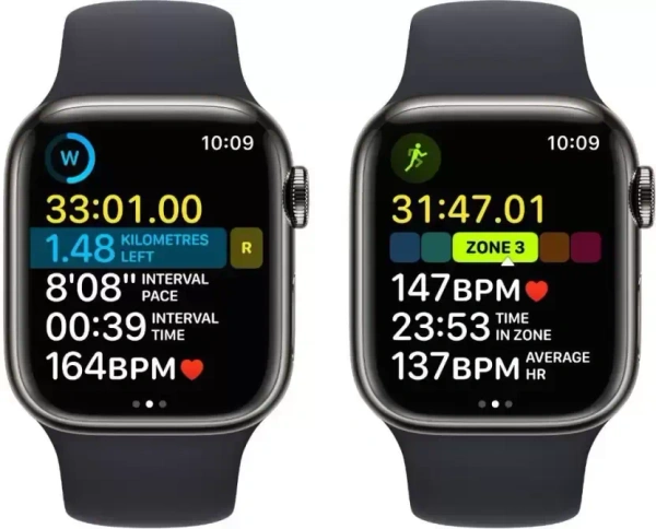 Apple Watch Series 8 GPS + Cellular with ECG app, Temperature sensor, Crash Detection  (Midnight Strap, Regular)