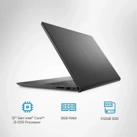 DELL Intel Core i3 12th Gen 1215U - (8 GB/SSD/512 GB SSD/Windows 11 Home) New Inspiron 15 Laptop Thin and Light Laptop  (38 cm, Carbon Black, 1.65 Kg, With MS Office)