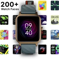 Fastrack Revoltt FS1|1.83 Display|BT Calling|Fastcharge|110+ Sports Mode|200+ WatchFaces Smartwatch  (Gun Black Strap, Free Size)