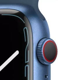 Apple Watch Series7 (GPS + Cellular, 45mm)Blue Aluminium Case-Abyss Blue Sport Band  (Blue Strap, Regular) - 45 mm