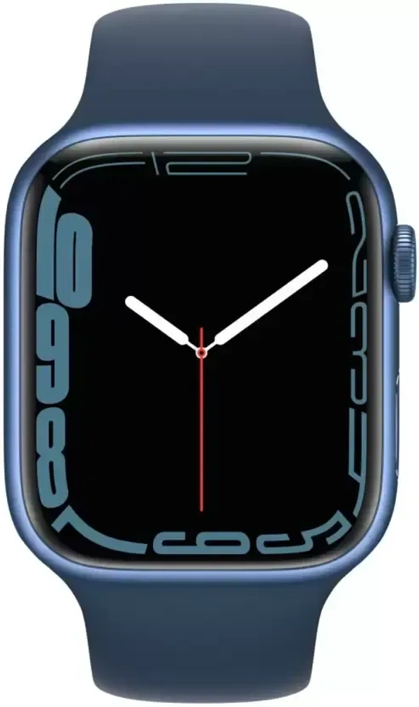 Apple Watch Series7 (GPS + Cellular, 45mm)Blue Aluminium Case-Abyss Blue Sport Band  (Blue Strap, Regular) - 45 mm