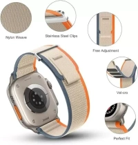 DARKFIT Trail Loop Bands/Straps Compatible with Watch 49mm 45mm 44mm 42mm, Adjustable Velcro Premium Strap for iWatch Ultra & Ultra 2 Series SE 8 7 6 5 4 3 2 1. (Only 4 Pcs Trail Loop Strap, Watch NOT Included) Smart Watch Strap  (Black, Yellow, Blue, Orange)
