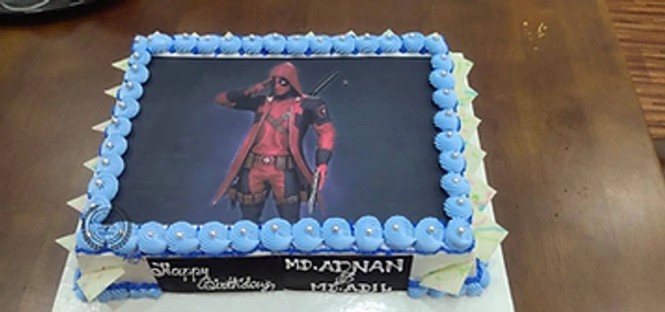 DEAD POOL CHOCO-BUTTERSCOTCH CAKE