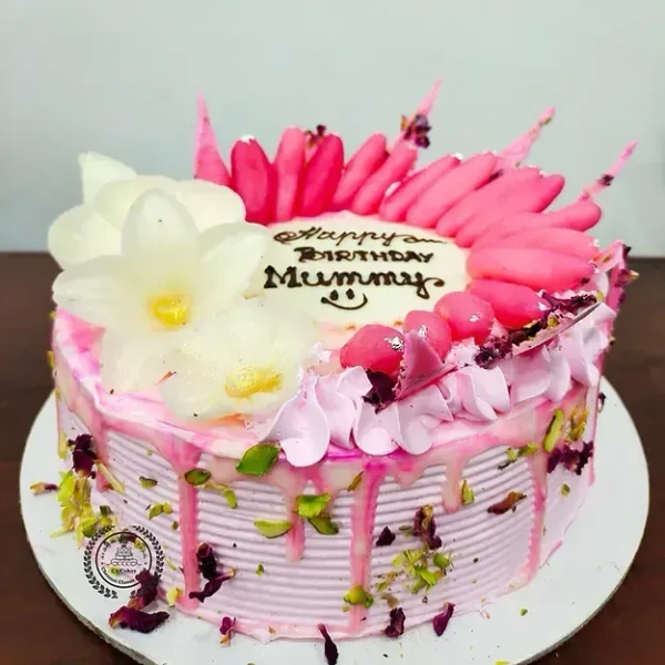 FLORAL ROSE RASGULLA CAKE