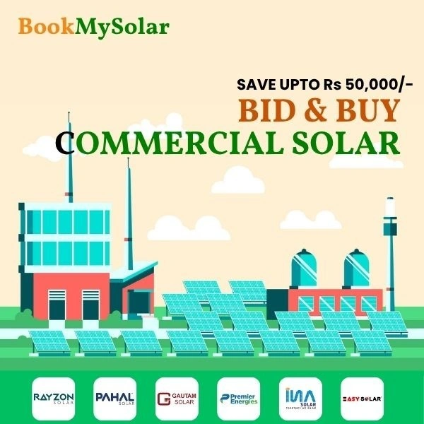 BookMySolar BID&BUY: Commercial Solar Rooftop System