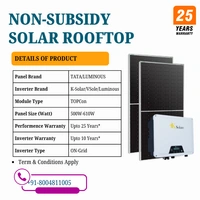 Expensive  Commercial Solar Rooftop System – High-Efficiency Solar Power for Businesses, Hospitals, Schools, Colleges & Factories | Powered by Tata or Luminous Panels - 4 K-Watt, Single