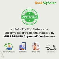 LUMINOUS Luminous Solar: On-Grid DCR Mono Solar Rooftop System for home with complete Installation - 5 K-Watt, Single