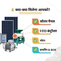 Economical 10 HP-20 HP सोलर आटा चक्की 20 HP से 30 HP (क्रॉम्पटन मोटर एवं VFD) –अडानी सोलर , विक्रम सोलर , लूम सोलर , उत्तल सोलर  - 24 इंच, 18 किलोवाट