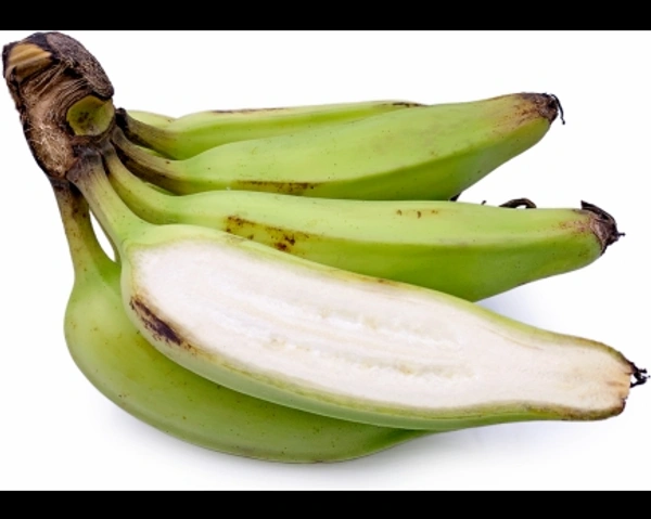 Raw Banana - Green  - 500gm, White