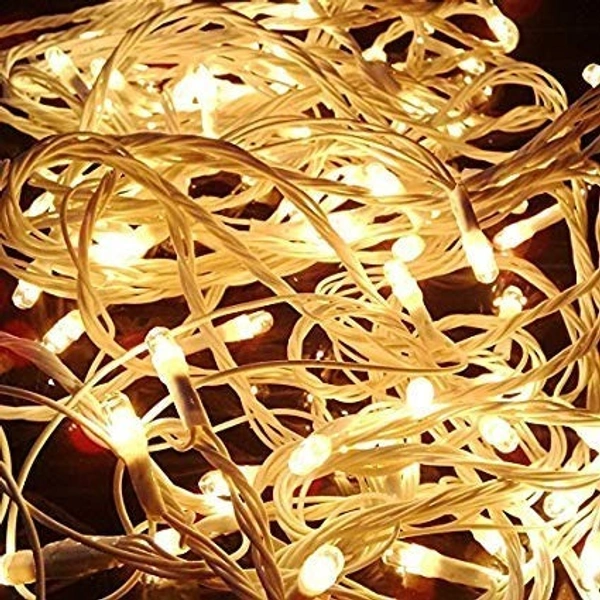 YELLOW Rice Bulb Lights for Home Decoration Indoor Outdoor, 20 Metre - 20 Metre, Yellow