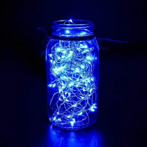BLUE Rice Bulb Lights for Home Decoration Indoor Outdoor, 10 Metre - 10 Metre, Blue