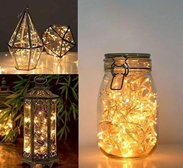 YELLOW Rice Bulb Lights for Home Decoration Indoor Outdoor, 10 Metre - 10 Metre, Yellow