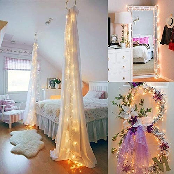 YELLOW Rice Bulb Lights for Home Decoration Indoor Outdoor, 20 Metre - 20 Metre, Yellow