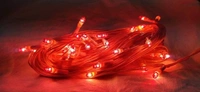 RED Rice Bulb Lights for Home Decoration Indoor Outdoor, 10 Metre - 10 Metre, Red
