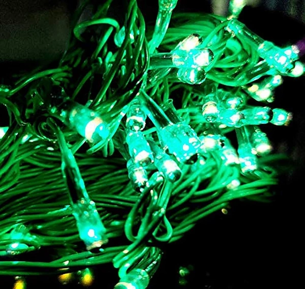 GREEN Rice Bulb Lights for Home Decoration Indoor Outdoor, 20 Metre - 20 Metre, Green