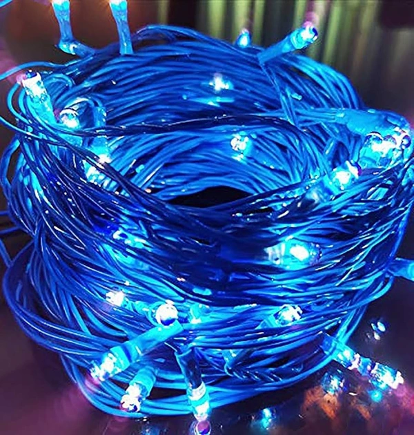 BLUE Rice Bulb Lights for Home Decoration Indoor Outdoor, 10 Metre - 10 Metre, Blue